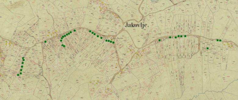 karta jakovlje Vlasnici klijeti u Jakovlju prije 150 godina   Digitalni zavičaj  karta jakovlje